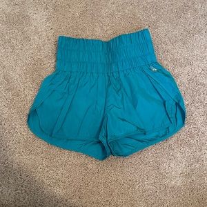 Free People The Way Home Shorts Teal XS